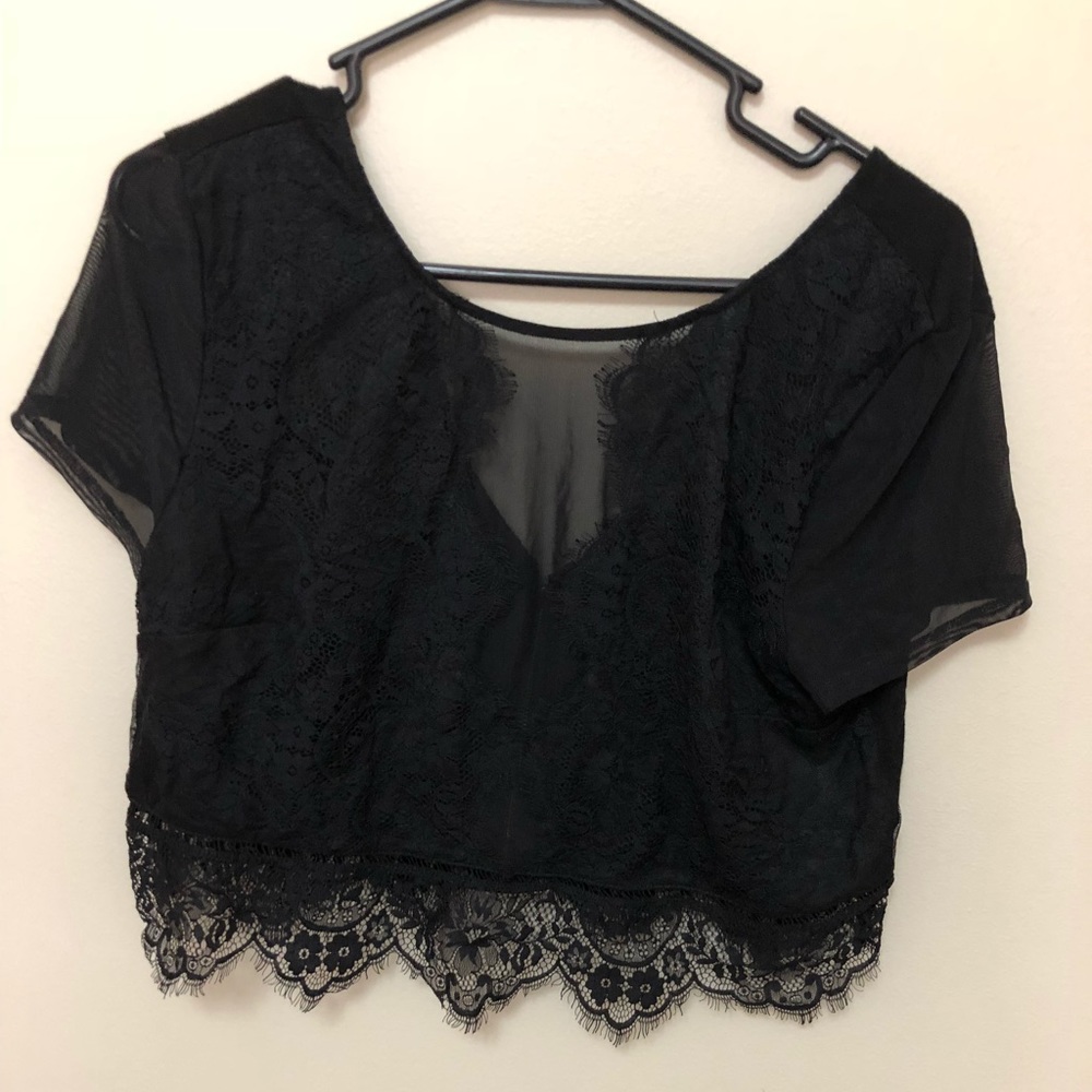 Lace crop top